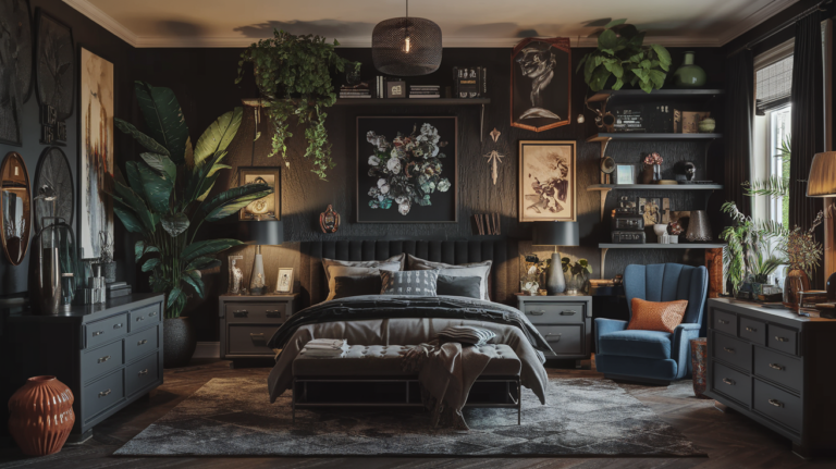 Dark Maximalist Bedroom Decor Ideas to Embrace Bold Style