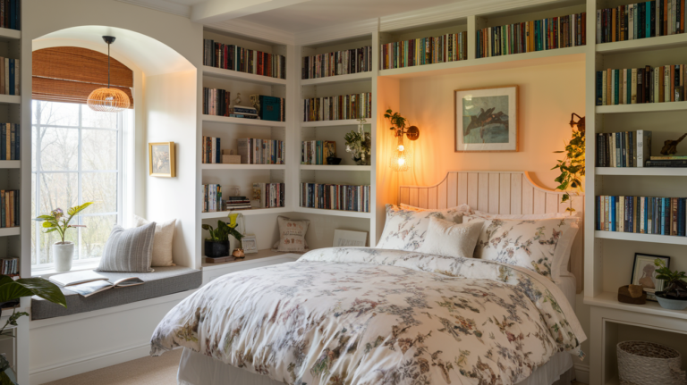 Reading Retreat: Stunning Bedroom Library Ideas for Book Lovers