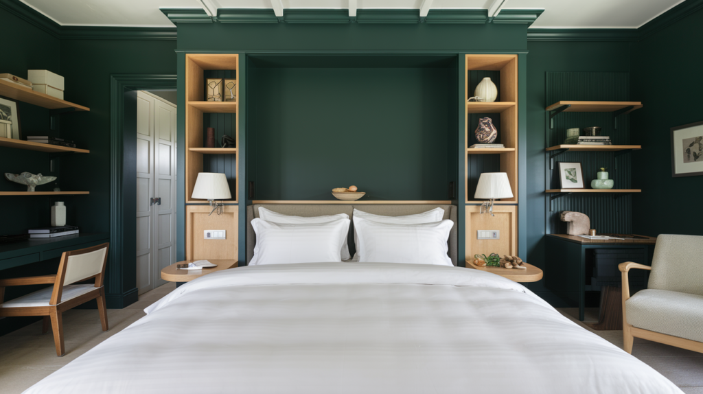 25 Dark Green Bedroom Design Ideas Inspitration