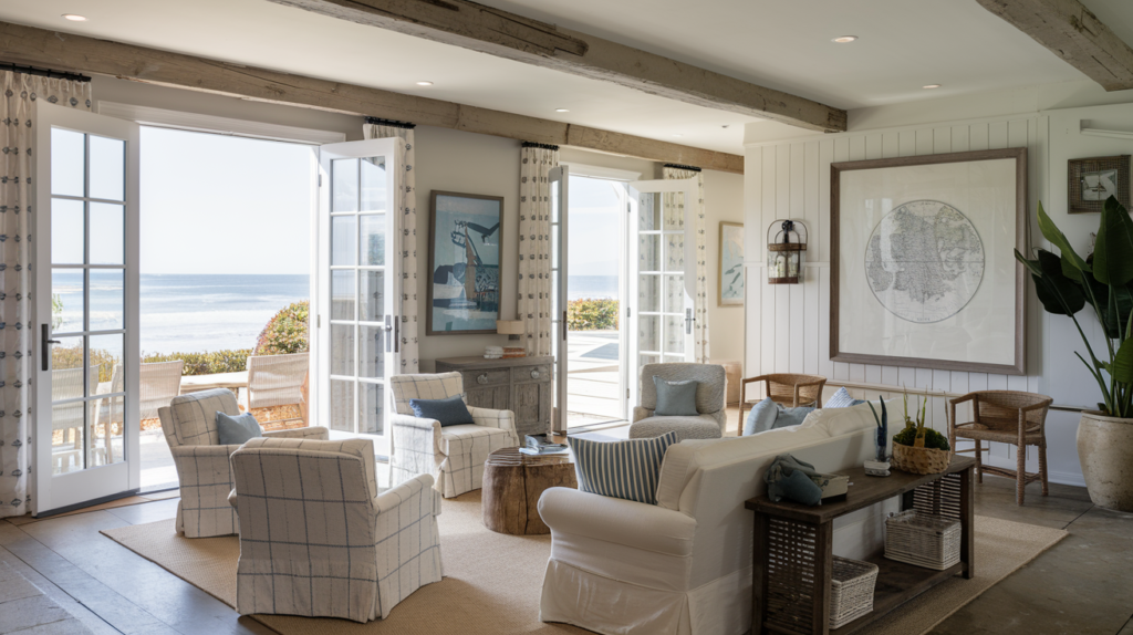 20 Coastal Farmhouse Living Room Ideas Rustic & Beachy Vibes